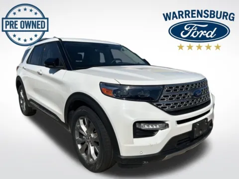 White 2022 Ford Explorer Limited for sale in Warrensburg, MO