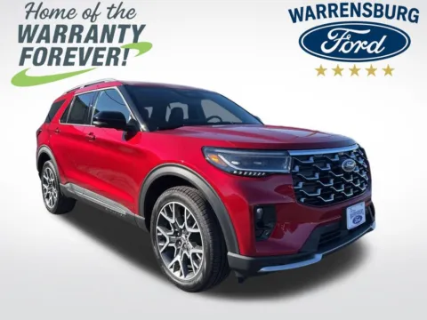 Red 2025 Ford Explorer Platinum for sale in Warrensburg, MO