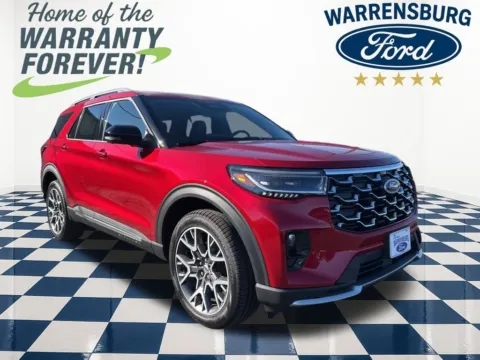 Red 2025 Ford Explorer Platinum for sale in Warrensburg, MO