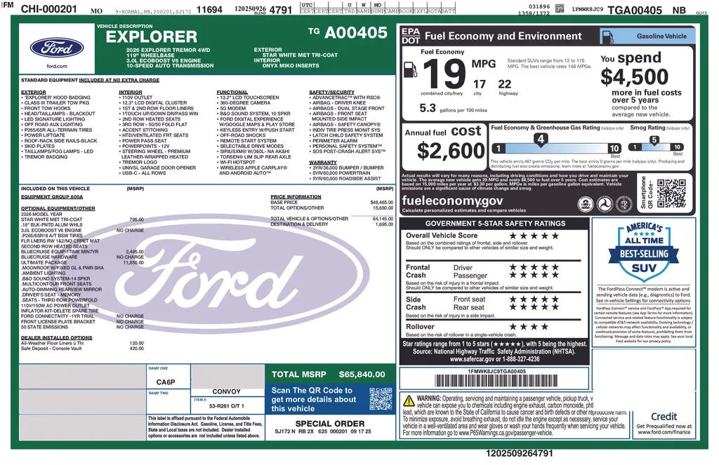 2026 Ford Explorer Tremor - Photo 51