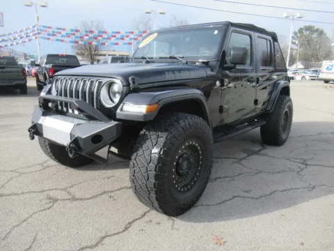 Black 2020 Jeep Wrangler Unlimited Sahara for sale in Jefferson City, TN