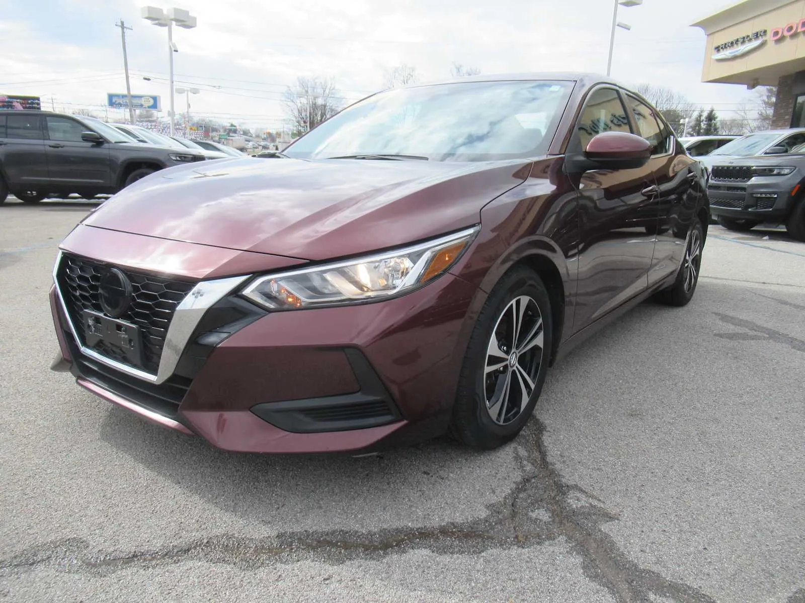 Red 2022 Nissan Sentra SV for sale in Jefferson City, TN