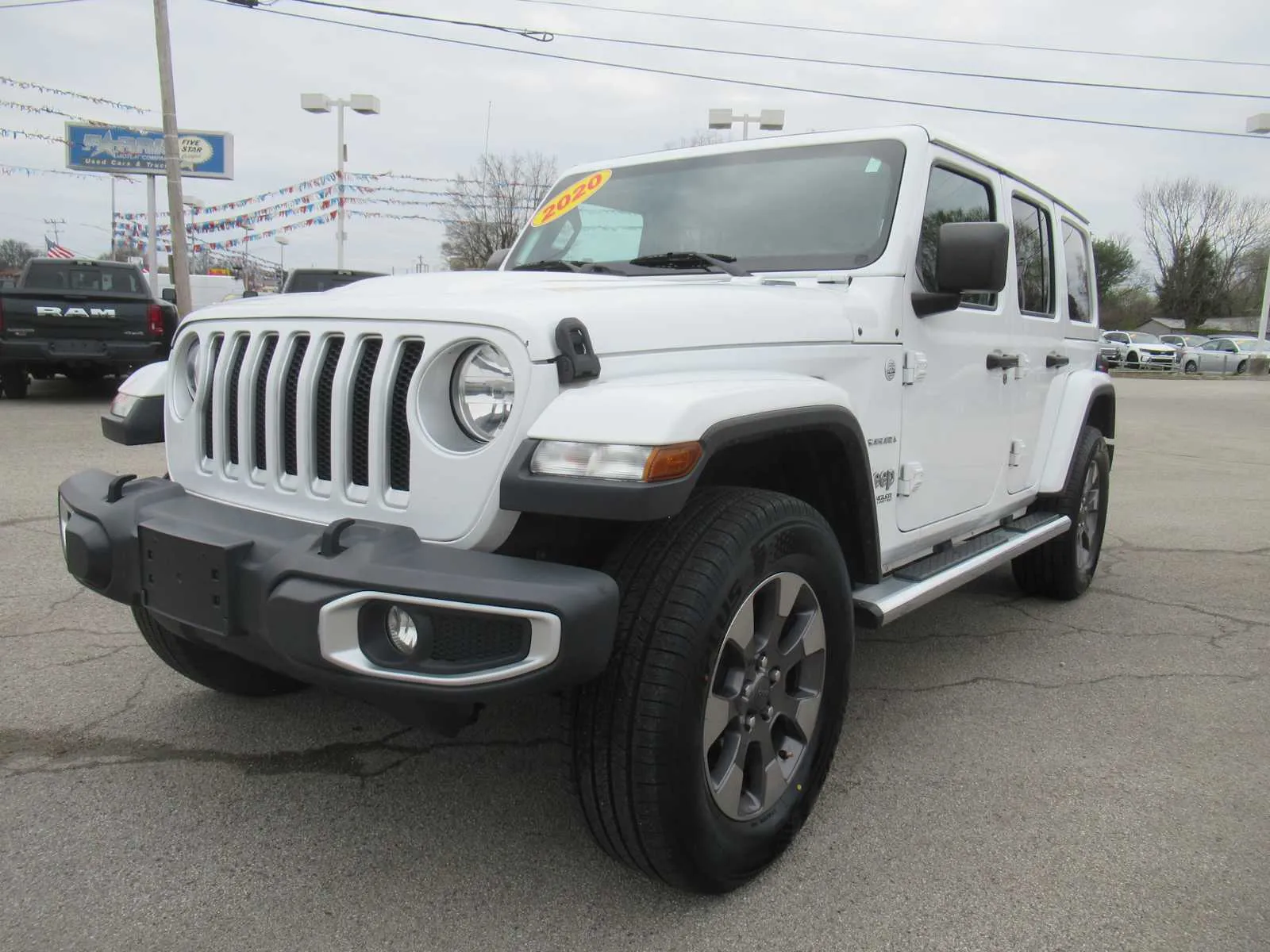 White 2020 Jeep Wrangler Unlimited Sahara for sale in Jefferson City, TN