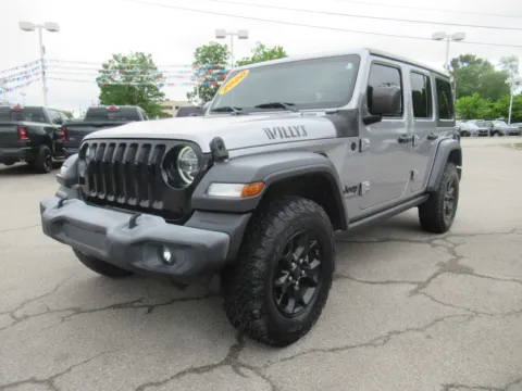 Silver 2020 Jeep Wrangler Unlimited Willys for sale in Jefferson City, TN