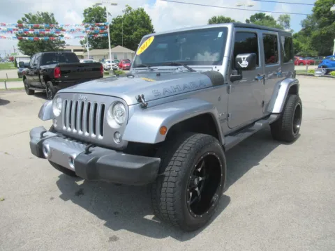 Silver 2017 Jeep Wrangler Unlimited Sahara for sale in Jefferson City, TN