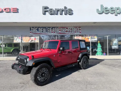 Red 2017 Jeep Wrangler Unlimited Sport for sale in Morristown, TN