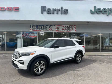 White 2020 Ford Explorer Platinum for sale in Morristown, TN