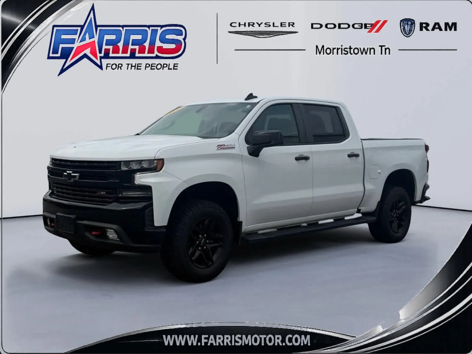 White 2021 Chevrolet Silverado 1500 LT Trail Boss for sale in Morristown, TN