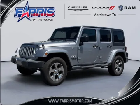 Silver 2017 Jeep Wrangler Unlimited Sahara for sale in Morristown, TN