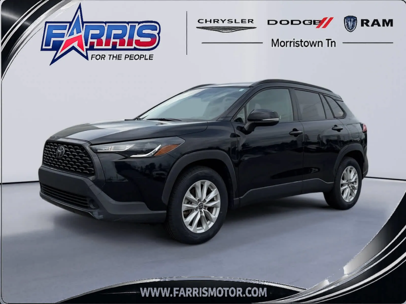 Black 2022 Toyota Corolla Cross LE for sale in Morristown, TN