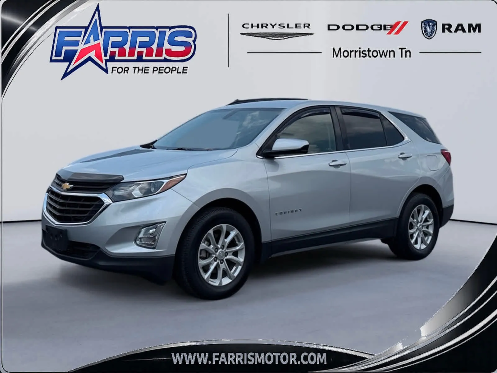 Silver 2018 Chevrolet Equinox LT for sale in Morristown, TN