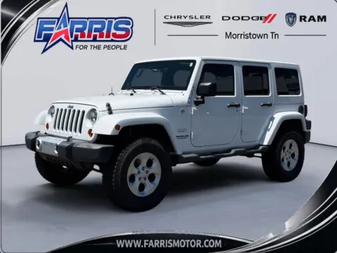 White 2012 Jeep Wrangler Unlimited Sahara for sale in Morristown, TN
