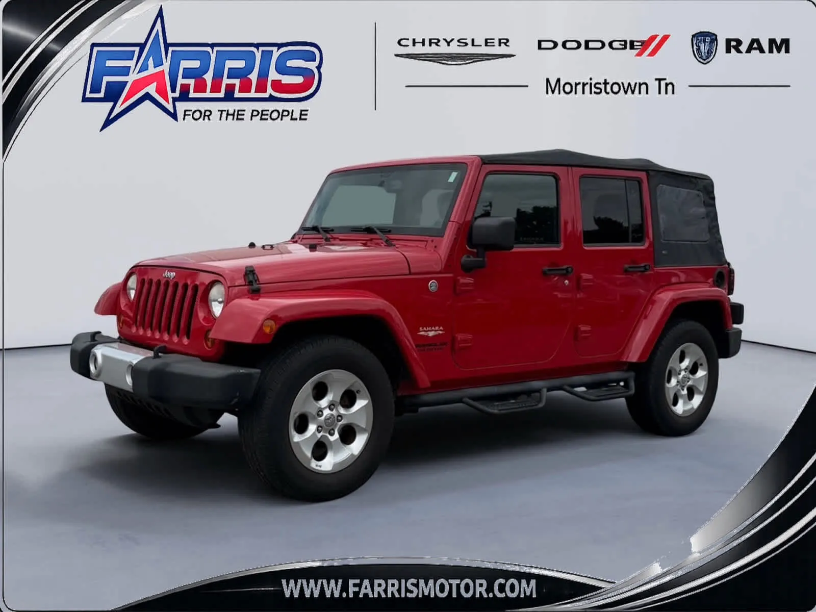 Red 2013 Jeep Wrangler Unlimited Sahara for sale in Morristown, TN