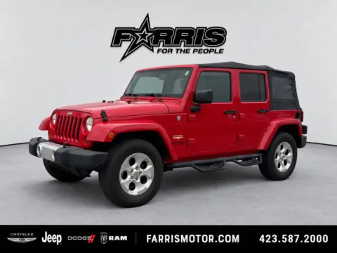 Red 2013 Jeep Wrangler Unlimited Sahara for sale in Morristown, TN