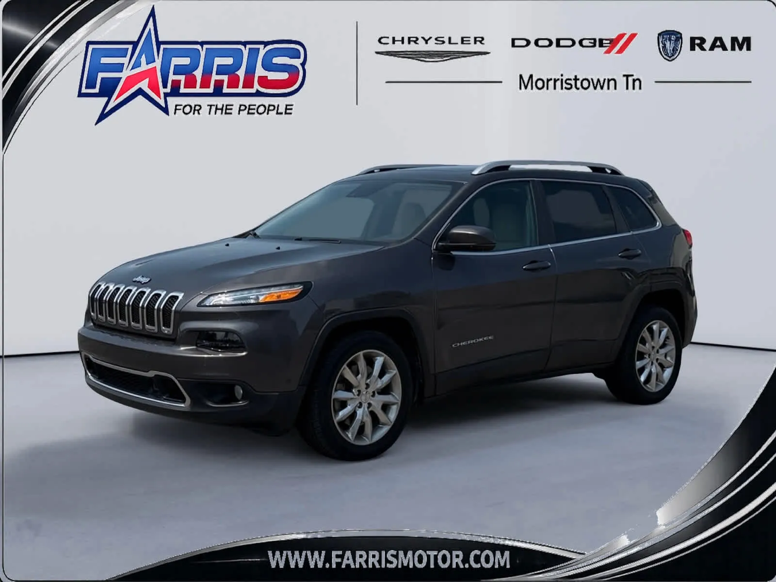 Gray 2016 Jeep Cherokee Limited for sale in Morristown, TN