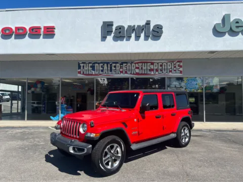 Red 2019 Jeep Wrangler Unlimited Sahara for sale in Morristown, TN