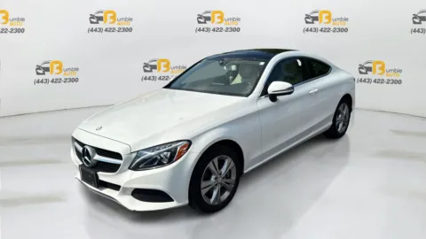 White 2017 Mercedes-Benz C-Class C 300 4MATIC Coupe 2D for sale in Ellicott City, MD