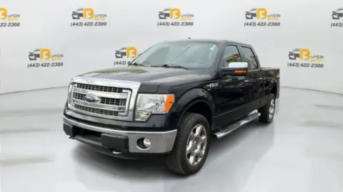 Black 2014 Ford F-150 SuperCrew Cab XLT Pickup 4D 5 1/2 ft for sale in Ellicott City, MD