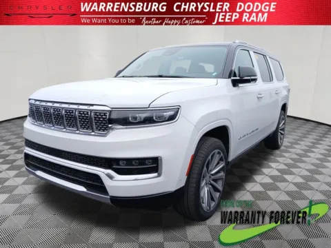 Photos of 2023 Jeep Grand Wagoneer L Series II for sale in Warrensburg, MO at Warrensburg Chrysler Dodge Jeep Ram Fiat
