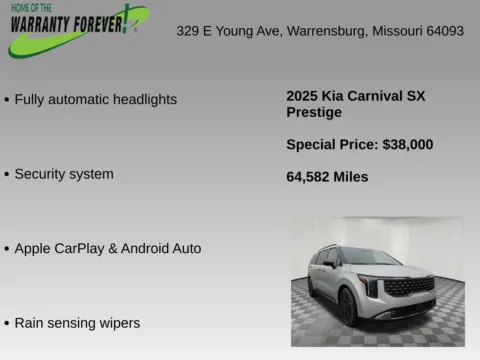 More photos of 2025 Kia Carnival SX Prestige at Warrensburg Chrysler Dodge Jeep Ram Fiat, MO