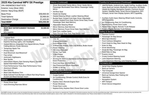 More photos of 2025 Kia Carnival SX Prestige at Warrensburg Chrysler Dodge Jeep Ram Fiat, MO