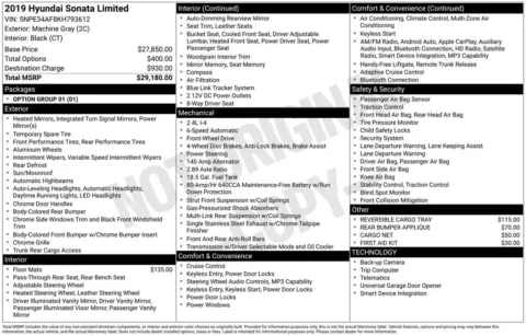 Another view of 2019 Hyundai Sonata Limited for sale in Warrensburg, MO at Warrensburg Chrysler Dodge Jeep Ram Fiat