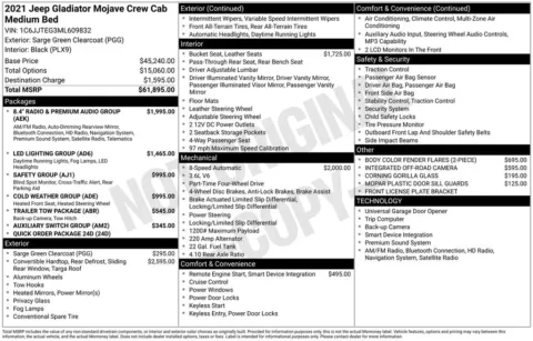 More photos of 2021 Jeep Gladiator Mojave at Warrensburg Chrysler Dodge Jeep Ram Fiat, MO