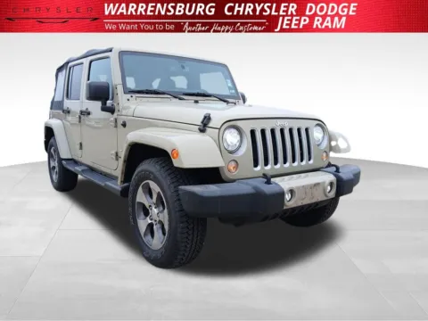 Beige 2018 Jeep Wrangler JK Unlimited Sahara for sale in Warrensburg, MO