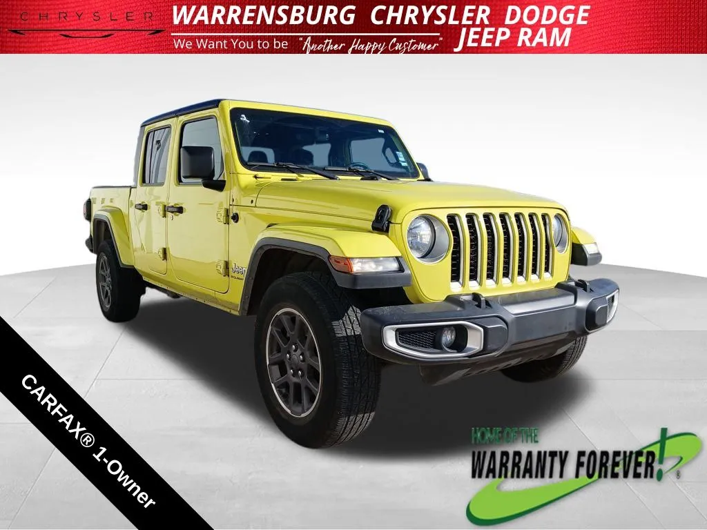 Yellow 2023 Jeep Gladiator Overland for sale in Warrensburg, MO