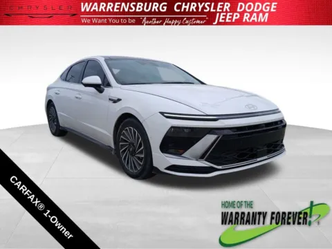 White 2024 Hyundai Sonata Hybrid Limited for sale in Warrensburg, MO