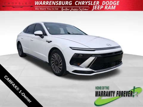 White 2024 Hyundai Sonata Hybrid Limited for sale in Warrensburg, MO