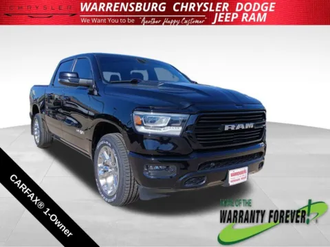 Black 2023 Ram 1500 Laramie for sale in Warrensburg, MO