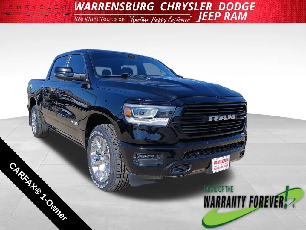 Black 2023 Ram 1500 Laramie for sale in Warrensburg, MO