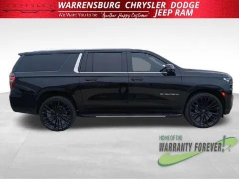 Photos of 2023 Chevrolet Suburban LT for sale in Warrensburg, MO at Warrensburg Chrysler Dodge Jeep Ram Fiat
