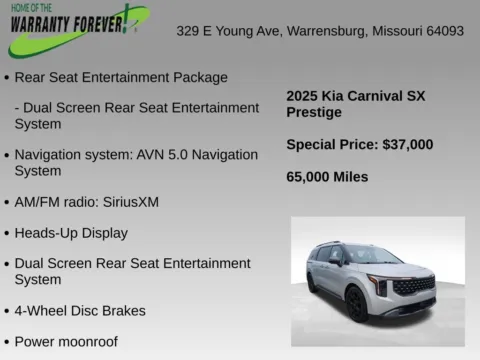 More photos of 2025 Kia Carnival SX Prestige at Warrensburg Chrysler Dodge Jeep Ram Fiat, MO