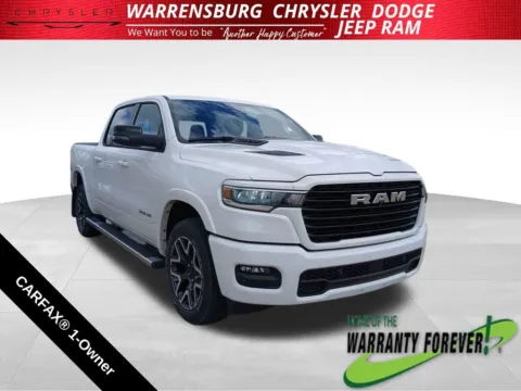 White 2025 Ram 1500 Laramie for sale in Warrensburg, MO