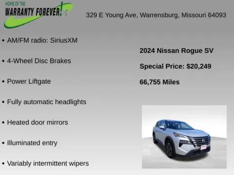 More photos of 2024 Nissan Rogue SV at Warrensburg Chrysler Dodge Jeep Ram Fiat, MO