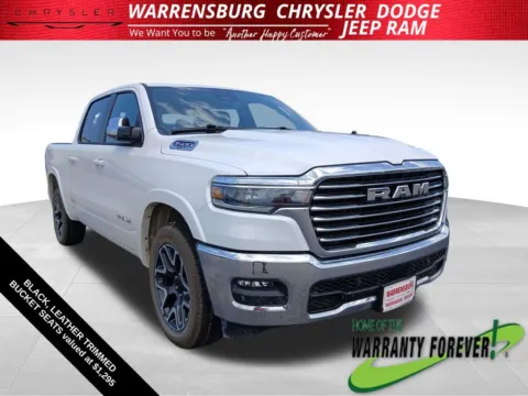 White 2025 Ram 1500 Laramie for sale in Warrensburg, MO
