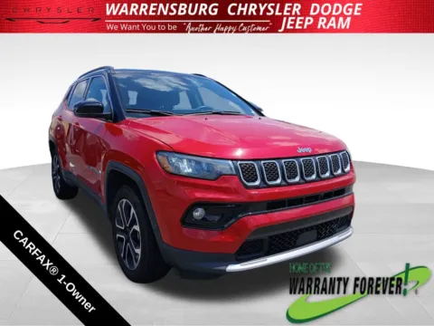Red 2024 Jeep Compass Limited for sale in Warrensburg, MO