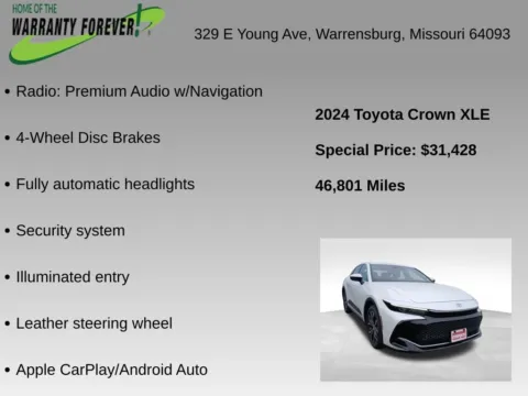 More photos of 2024 Toyota Crown XLE at Warrensburg Chrysler Dodge Jeep Ram Fiat, MO