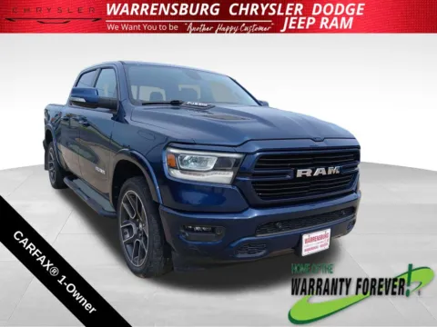 Blue 2020 Ram 1500 Laramie for sale in Warrensburg, MO