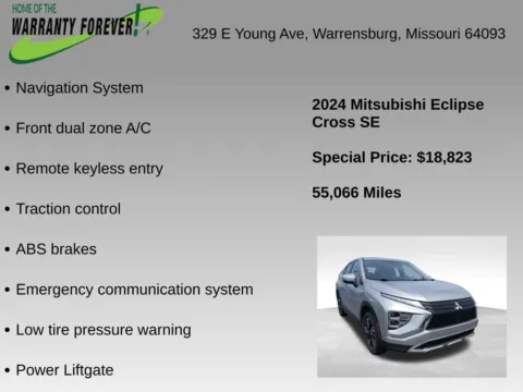 More photos of 2024 Mitsubishi Eclipse Cross SE at Warrensburg Chrysler Dodge Jeep Ram Fiat, MO