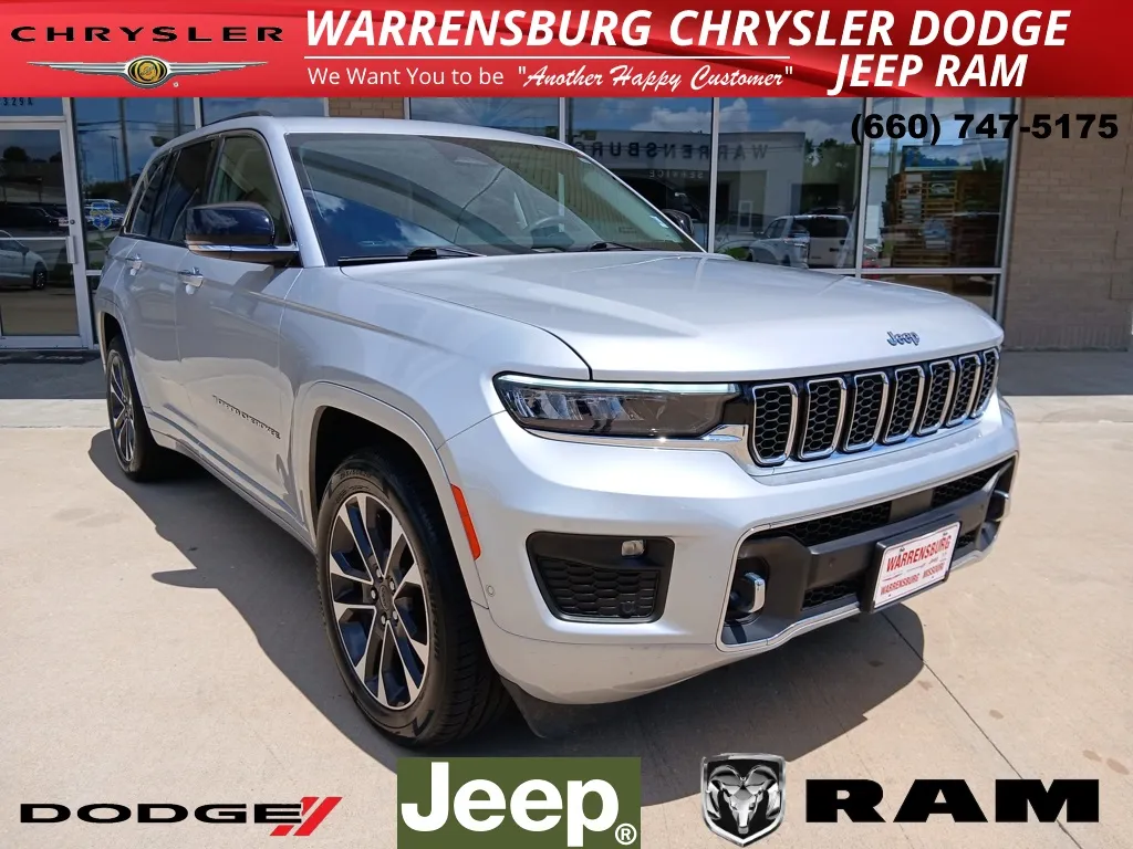 Silver 2022 Jeep Grand Cherokee Overland for sale in Warrensburg, MO