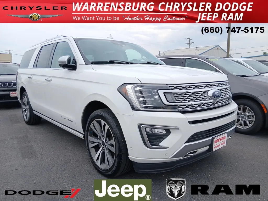 White 2021 Ford Expedition Max Platinum for sale in Warrensburg, MO