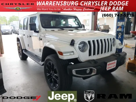 White 2021 Jeep Wrangler Unlimited Sahara 4xe for sale in Warrensburg, MO