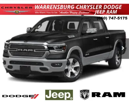 Black 2019 Ram 1500 Laramie for sale in Warrensburg, MO