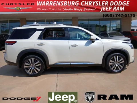 Photos of 2022 Nissan Pathfinder Platinum for sale in Warrensburg, MO at Warrensburg Chrysler Dodge Jeep Ram Fiat