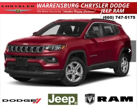 Red 2023 Jeep Compass Latitude for sale in Warrensburg, MO