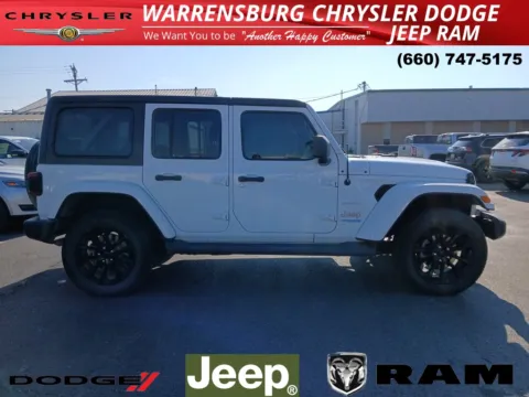 Photos of 2021 Jeep Wrangler Unlimited Sahara 4xe for sale in Warrensburg, MO at Warrensburg Chrysler Dodge Jeep Ram Fiat