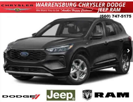 Black 2023 Ford Escape ST-Line for sale in Warrensburg, MO